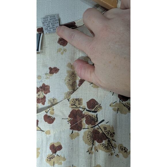Vtg Select Floral Button Front Maxi Dress 3X Cottagecore Prairie Grunge 90s - Picture 8 of 8